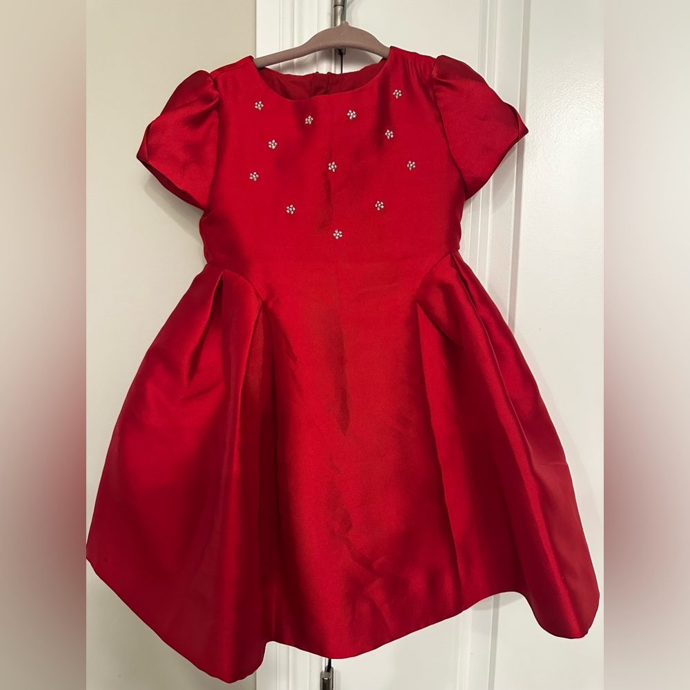 Mayoral Girls Red Special Occasion Dress Size 2 Toddler